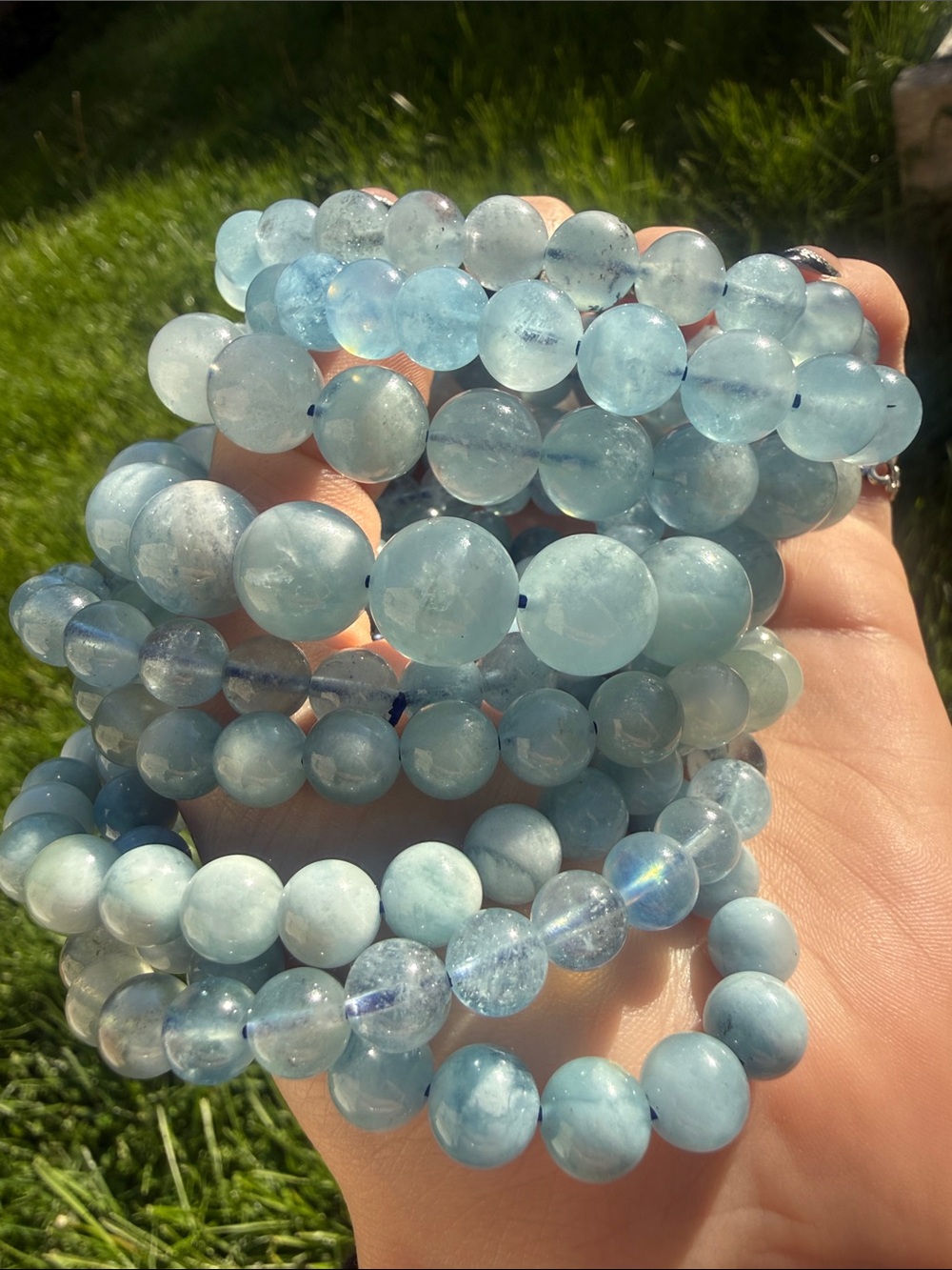 Aquamarine Stretch Bracelet